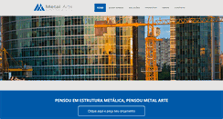 Desktop Screenshot of metalarte.com.br
